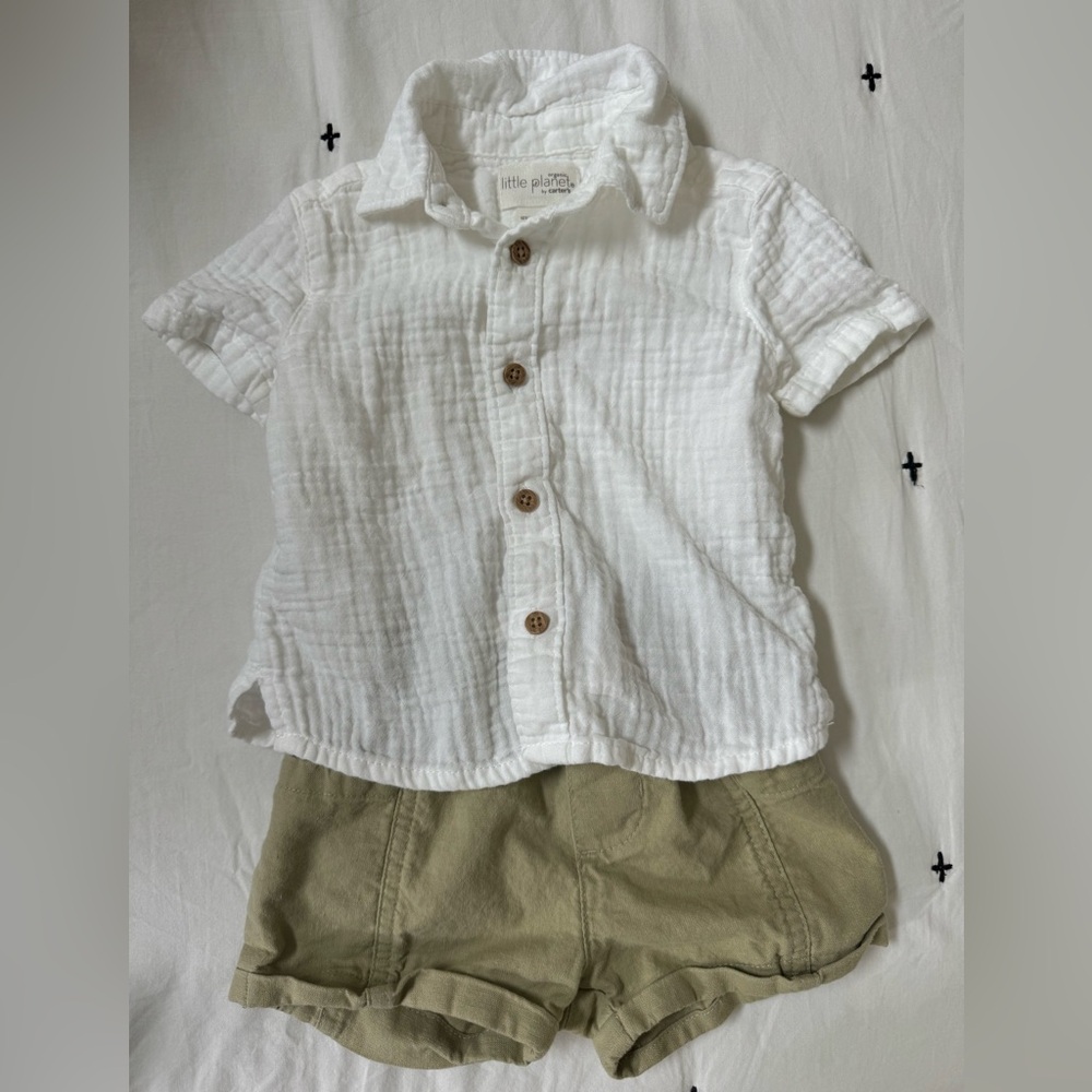 Two piece boys button down